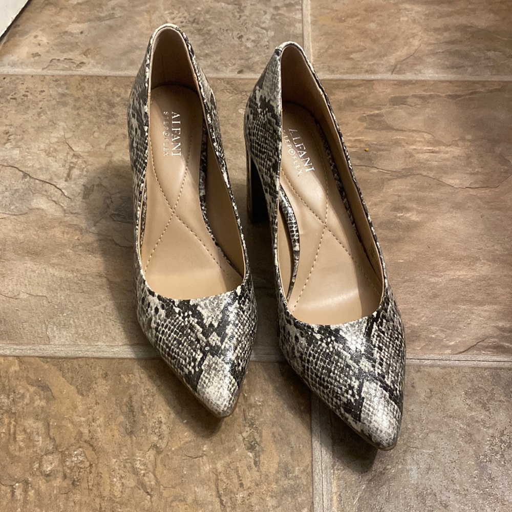 Alfani snakeskin heels